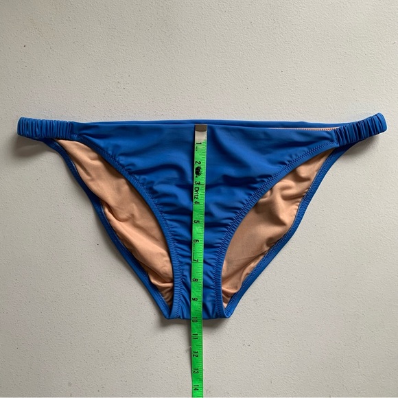 J Crew Scrunchie Strap Bikini Bottom Size XL Full Coverage Sail Blue NWT - Picture 13 of 14